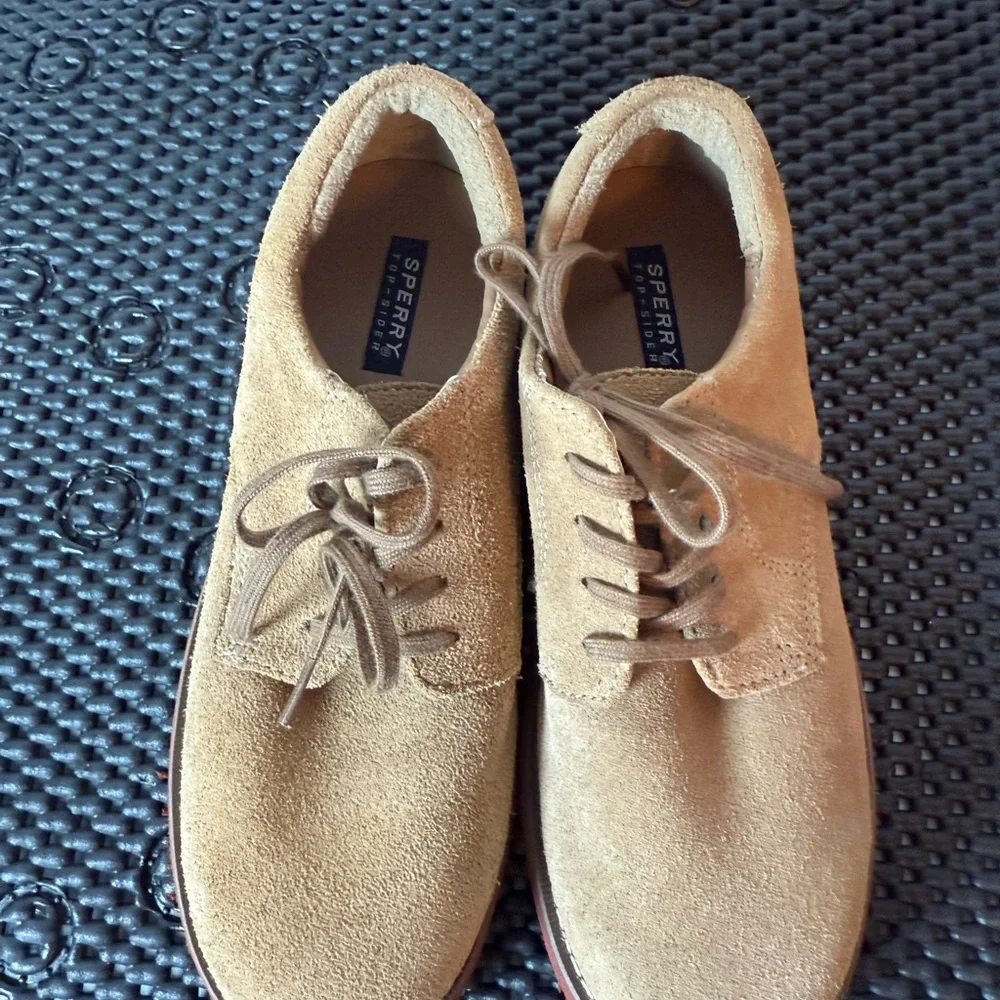 Sperry‎ Tevin Oxford Tan Suede boys Shoes
